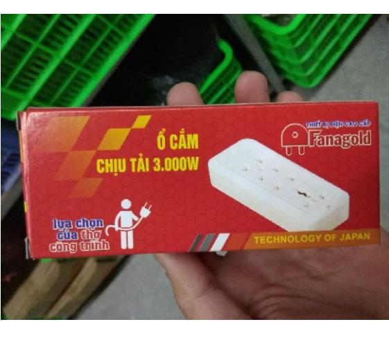 10 ổ cắm chịu tải 3000w Fanagold