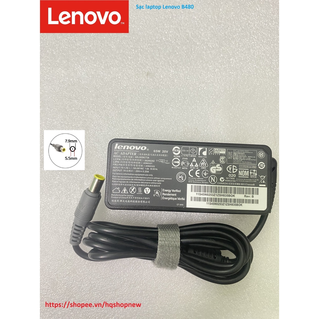 ️[Sạc zin] Sạc laptop Lenovo B480