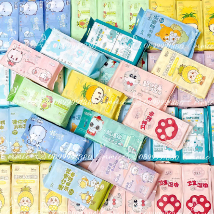 ⛔GIADUNGHOALONG⛔ Giấy ướt mini (LOẠI MINI - LOẠI 1 GÓI)