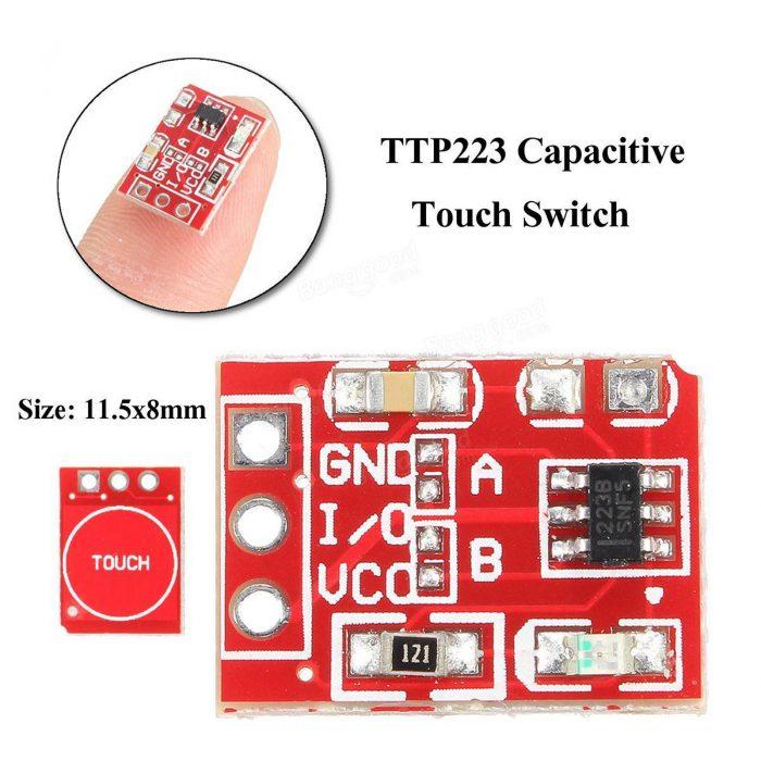 COMBO 10 Module Cảm Ứng 1 Chạm Điện Dung TTP223B TTP223 Mini