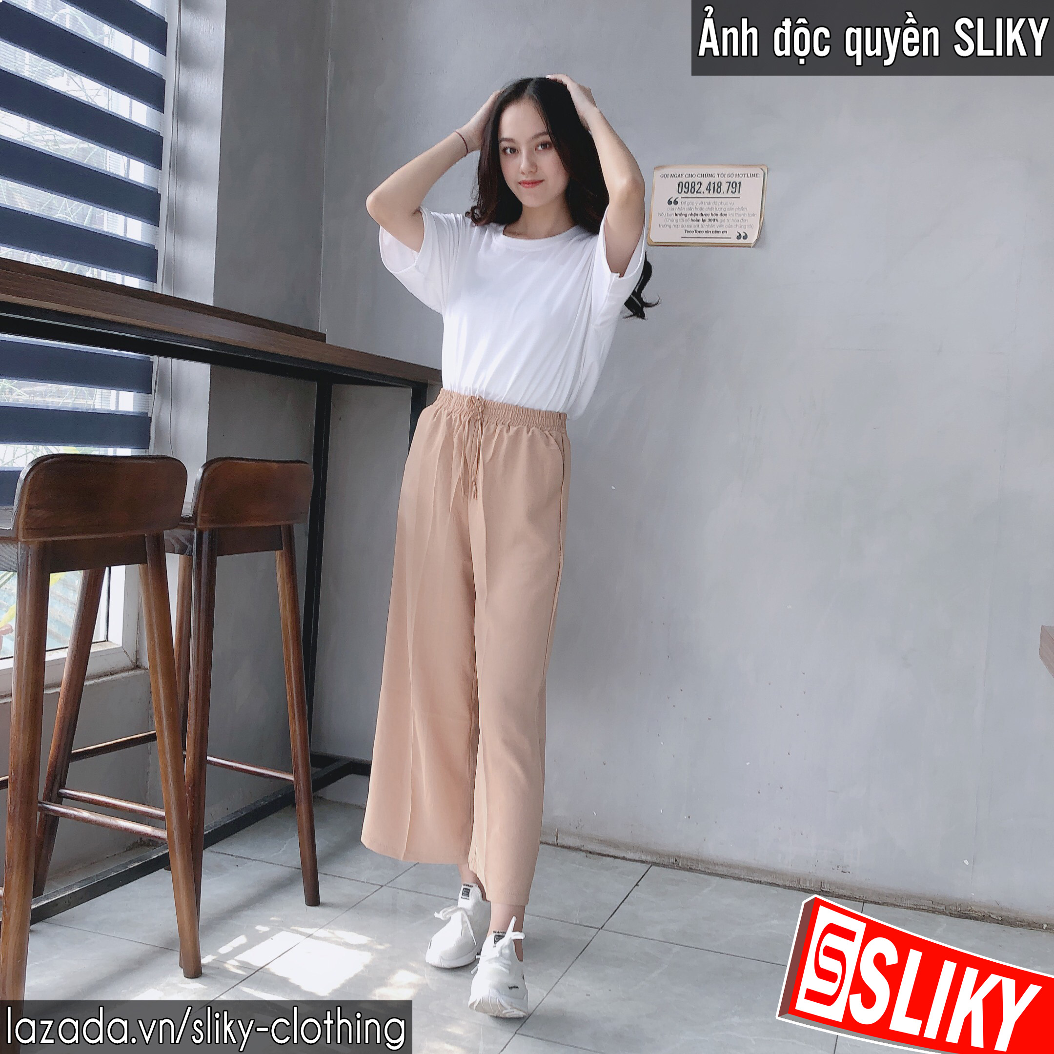 Quần đũi lụa suông - SIKY - QDX