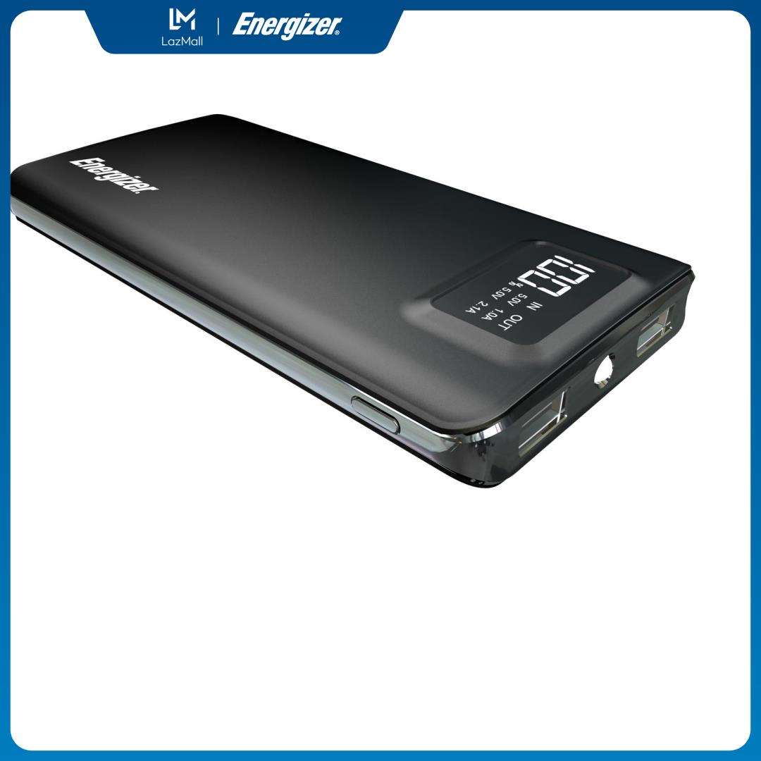 Sạc dự phòng Energizer 10,000mAh /3.7V Li-Polymer - UE10018BK