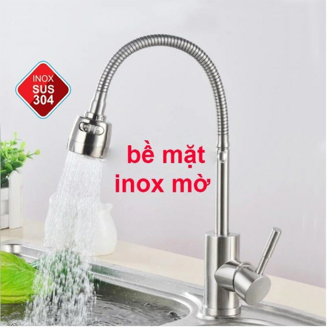 Vòi rửa bát nóng lạnh INOX 304