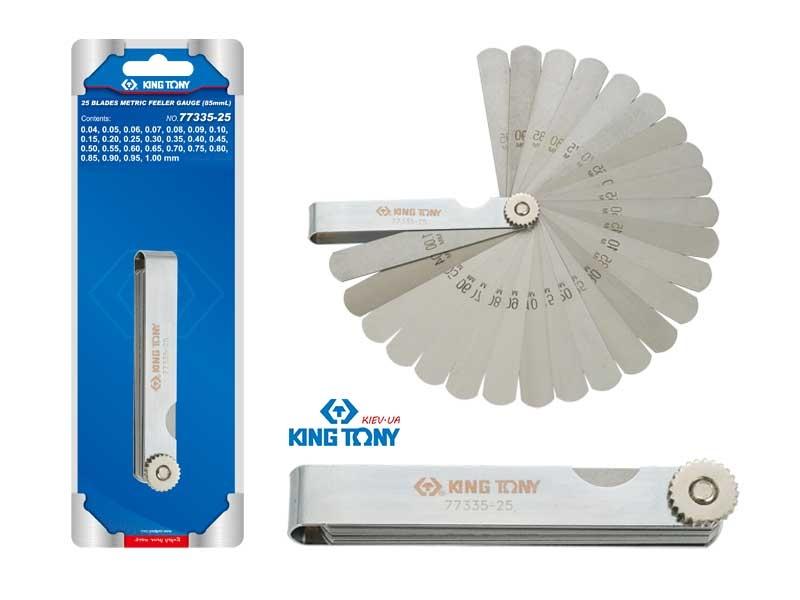 Bộ dưỡng đo độ dày 25 lá kingtony 77335-25 0.04-1.00mm