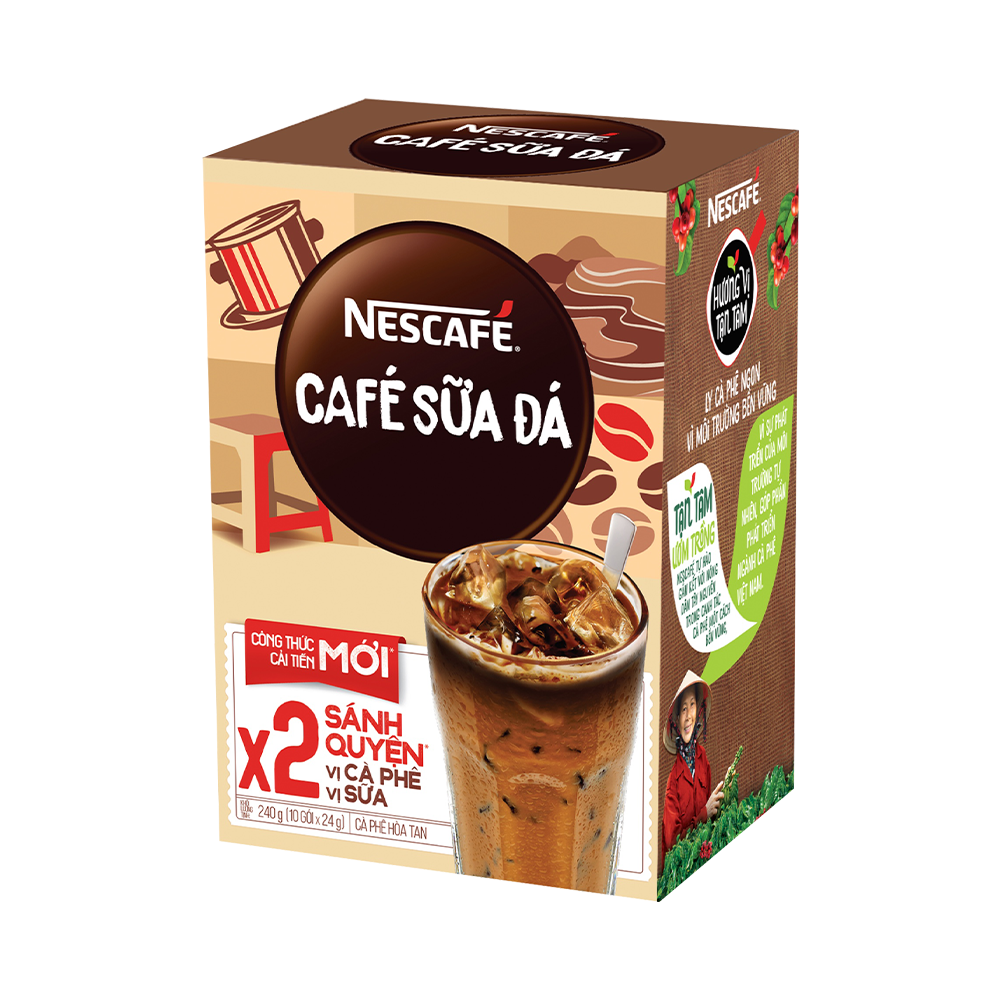 Nescafe sữa đá 3in1 hộp 10 gói