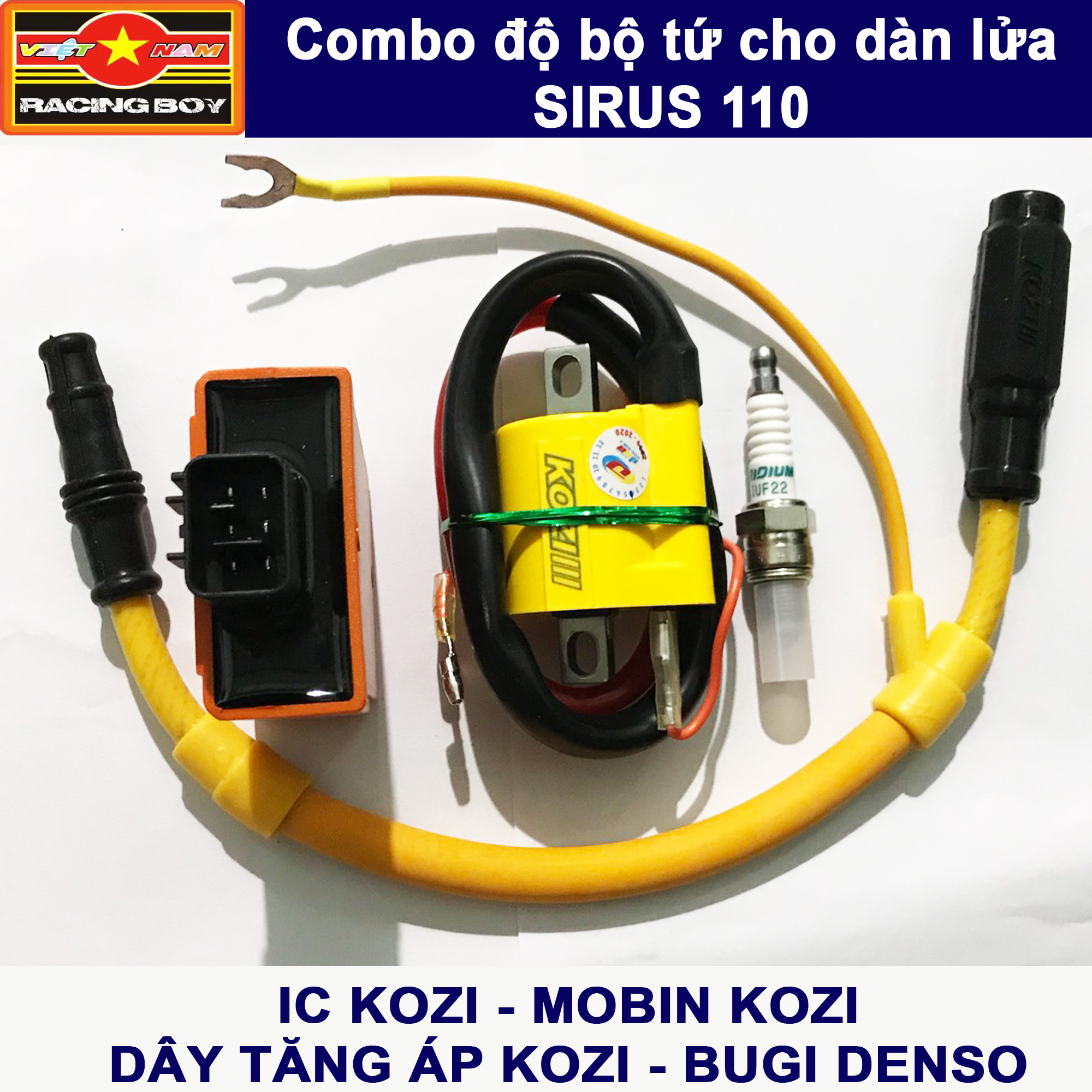 Độ full bộ tứ cho dàn lửa Sirius 110 Mio 110 Xăng cơ - KOZI Malaysia