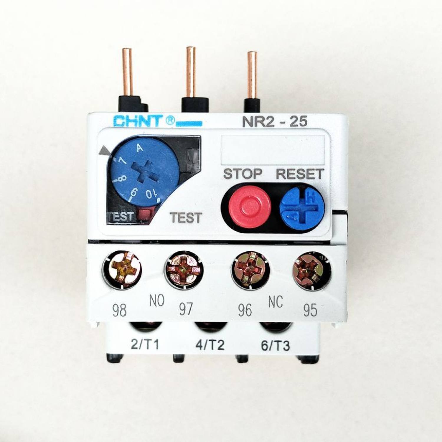 Rơ le nhiệt nr2-25 lắp cùng nc1-0910/3210 có nhiều dải dòng cho khách hàng lựa chọn