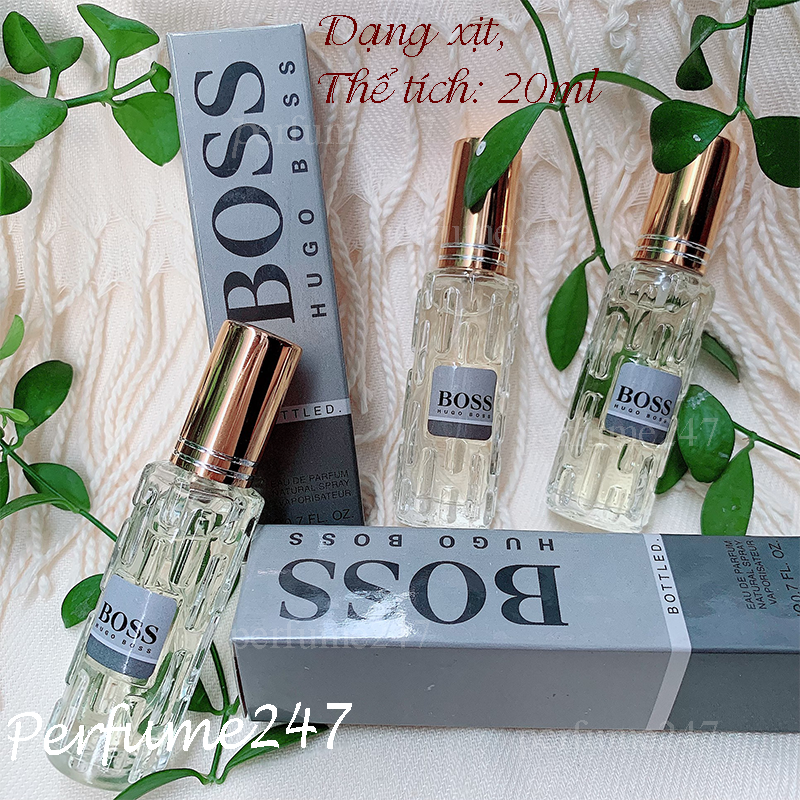 [HCM]COMBO 3 CHAI NƯỚC HOA NAM HUG0 BOOS MINI 20ML