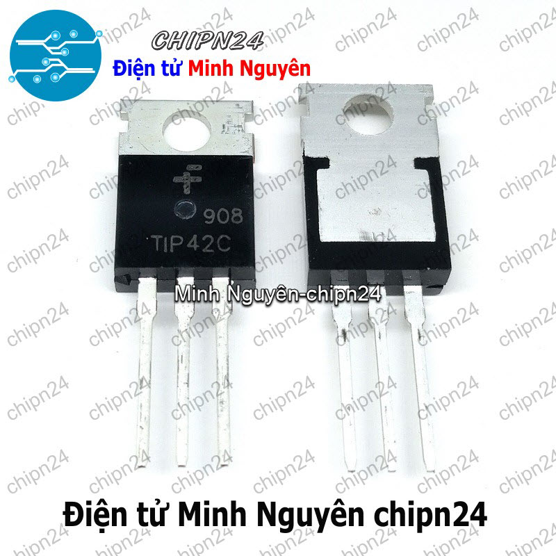 [3 con] (KT1) Transistor TIP42C TO-220 PNP 6A 100V (TIP42) - HH000660