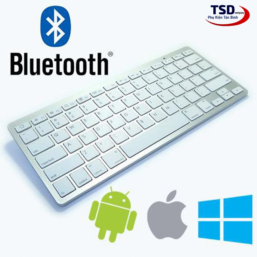 Bàn Phím Bluetooth Mini Cho Điện Thoại, iPad, Máy Tính Cao Cấp