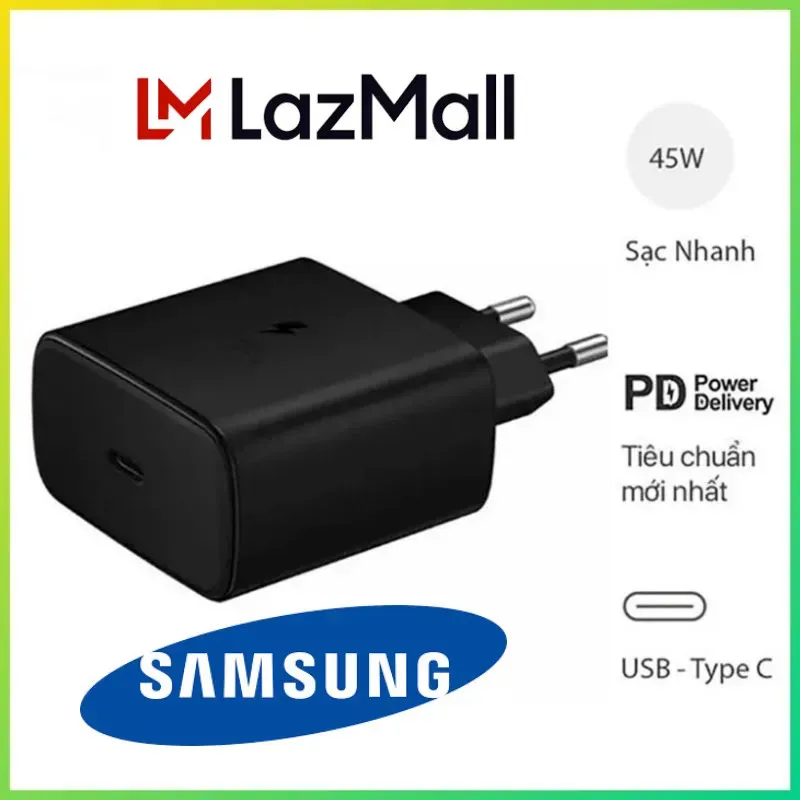 LazMall Mua Sắm Trực Tuyến Số 1 VN‎ Củ Sạc Samsung Type-C 45W Cục Sạc 45w Chính Hãng Samsung Sạc Siê