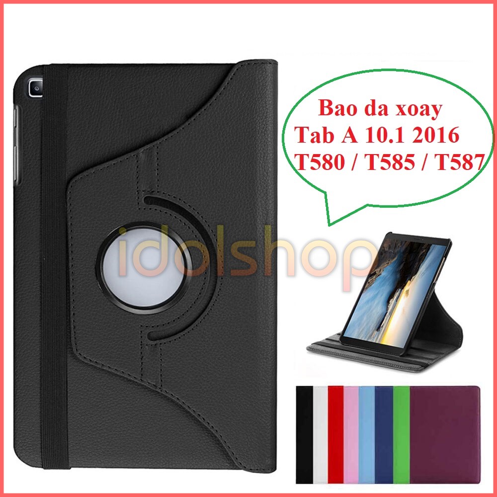 Bao da nắp gấp xoay 360 Samsung Galaxy TAB A 10.1 2016 T580 / T585 / T587