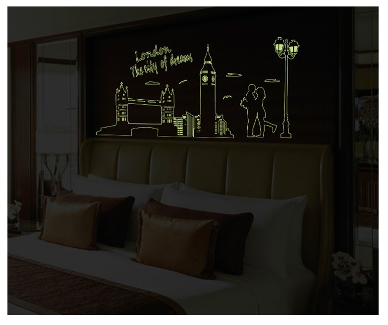 [HCM]Decal dán tường Dạ quang London DDQ002 (60 x 160 cm)