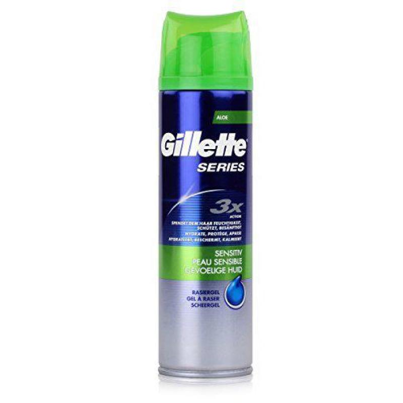 Gel cạo râu Gillette Series Sensitive Skin 198g nhập khẩu