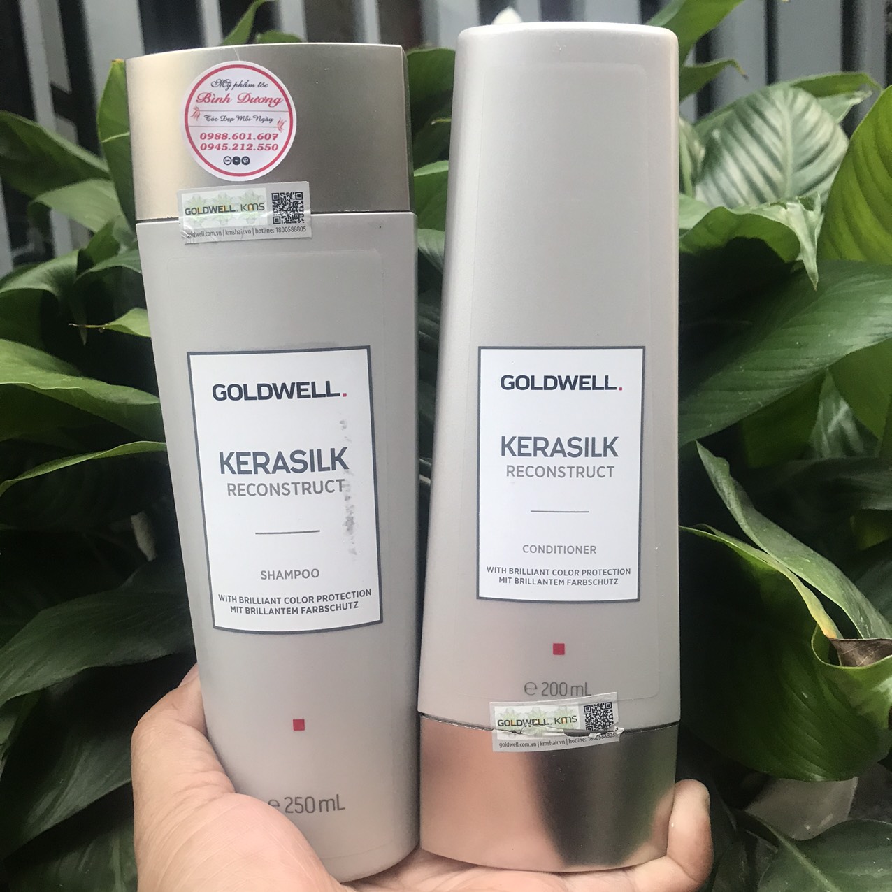 Dầu gội xả siêu phục hồi Goldwell Kerasilk Reconstruct 250ML/200ML
