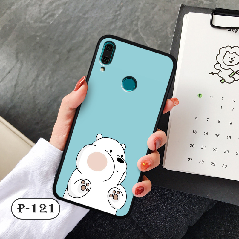 Ốp nhám hoạt hình Huawei Nova 3e