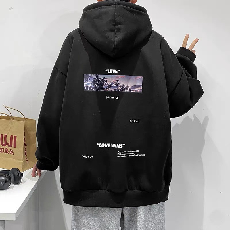 Áo nỉ áo hoodie love win , áo nỉ bông hoodie unisex nam nữ 283clothing