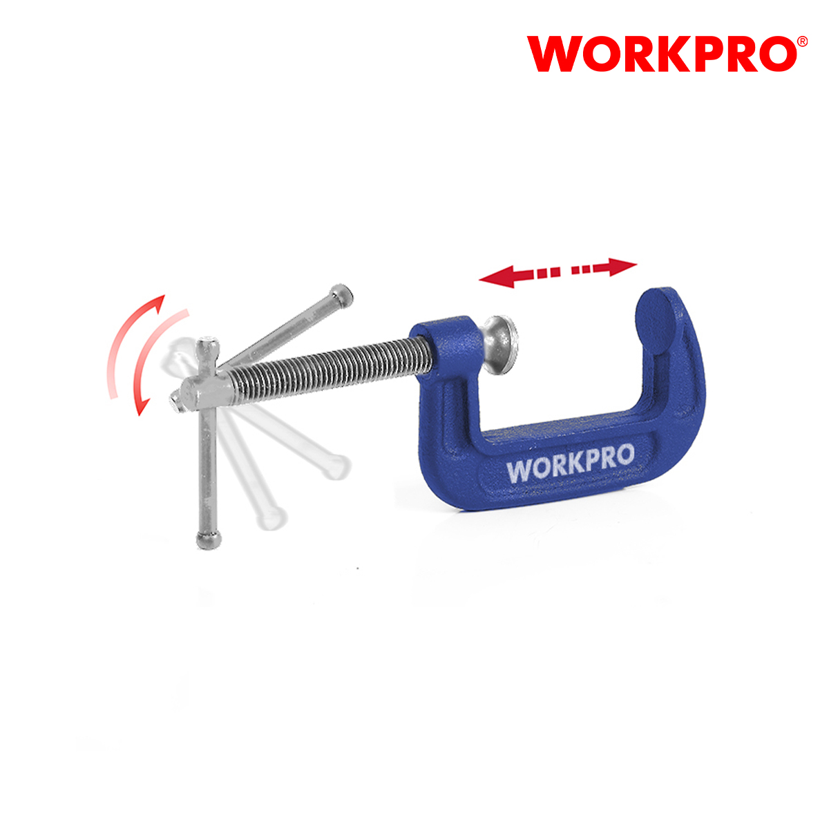 Cảo chữ C 3 inch 75mm Workpro - WP232018