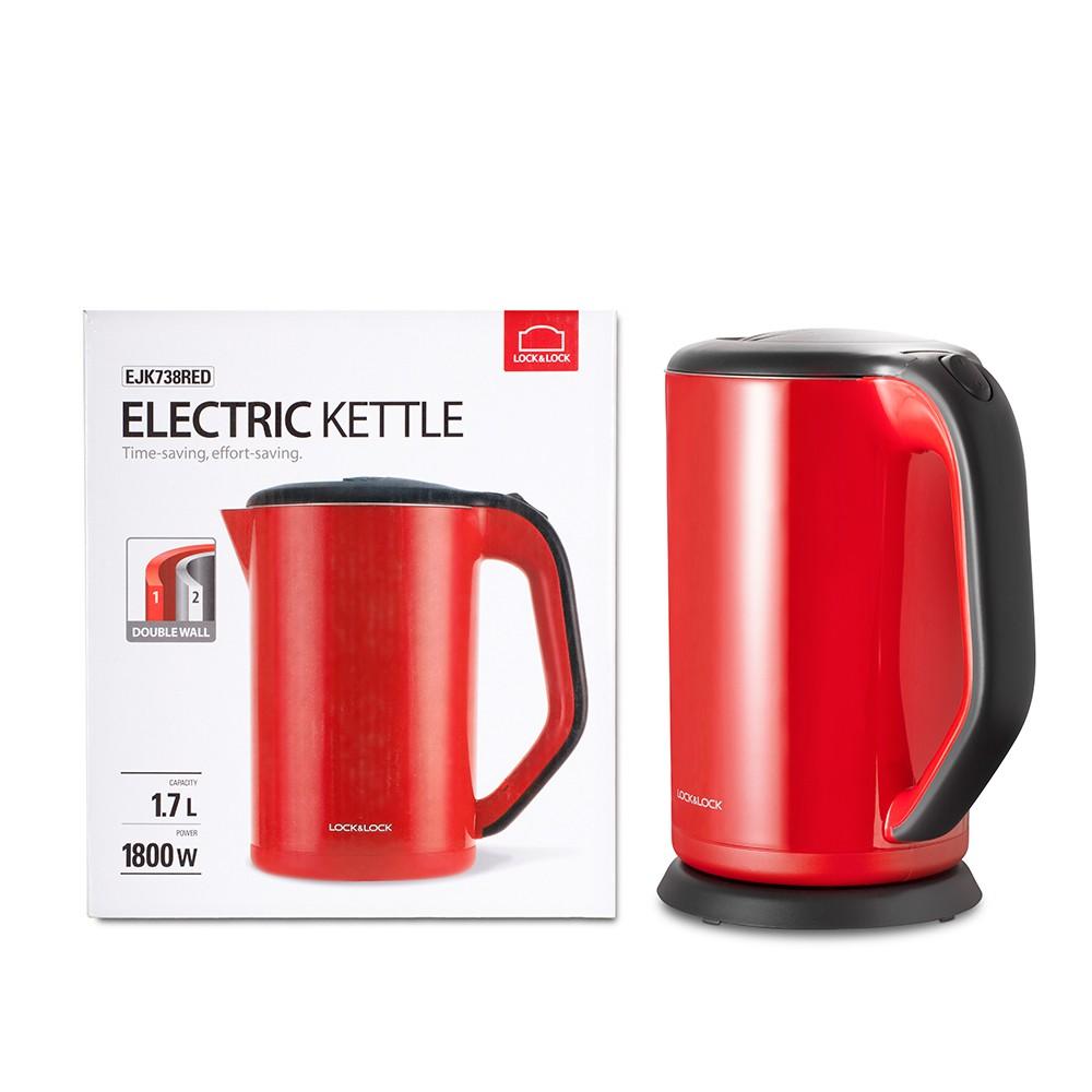 Bình Đun Siêu Tốc Lock&Lock EJK738 (1.7L)- Màu đỏ