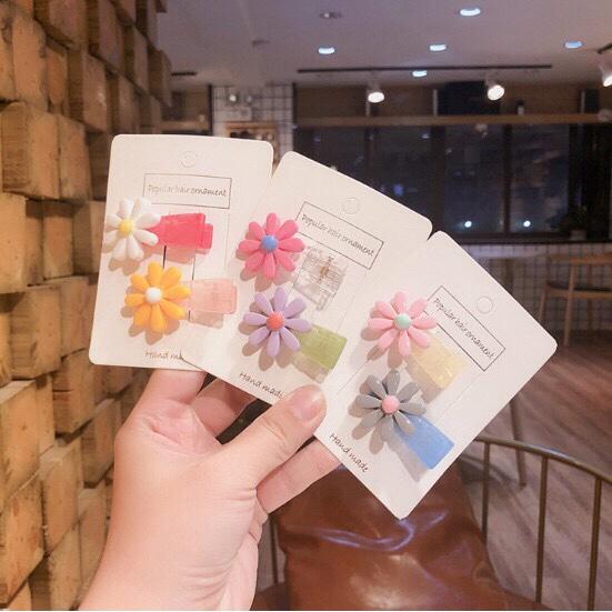 Set 02 kẹp hoa cúc xinh xắn