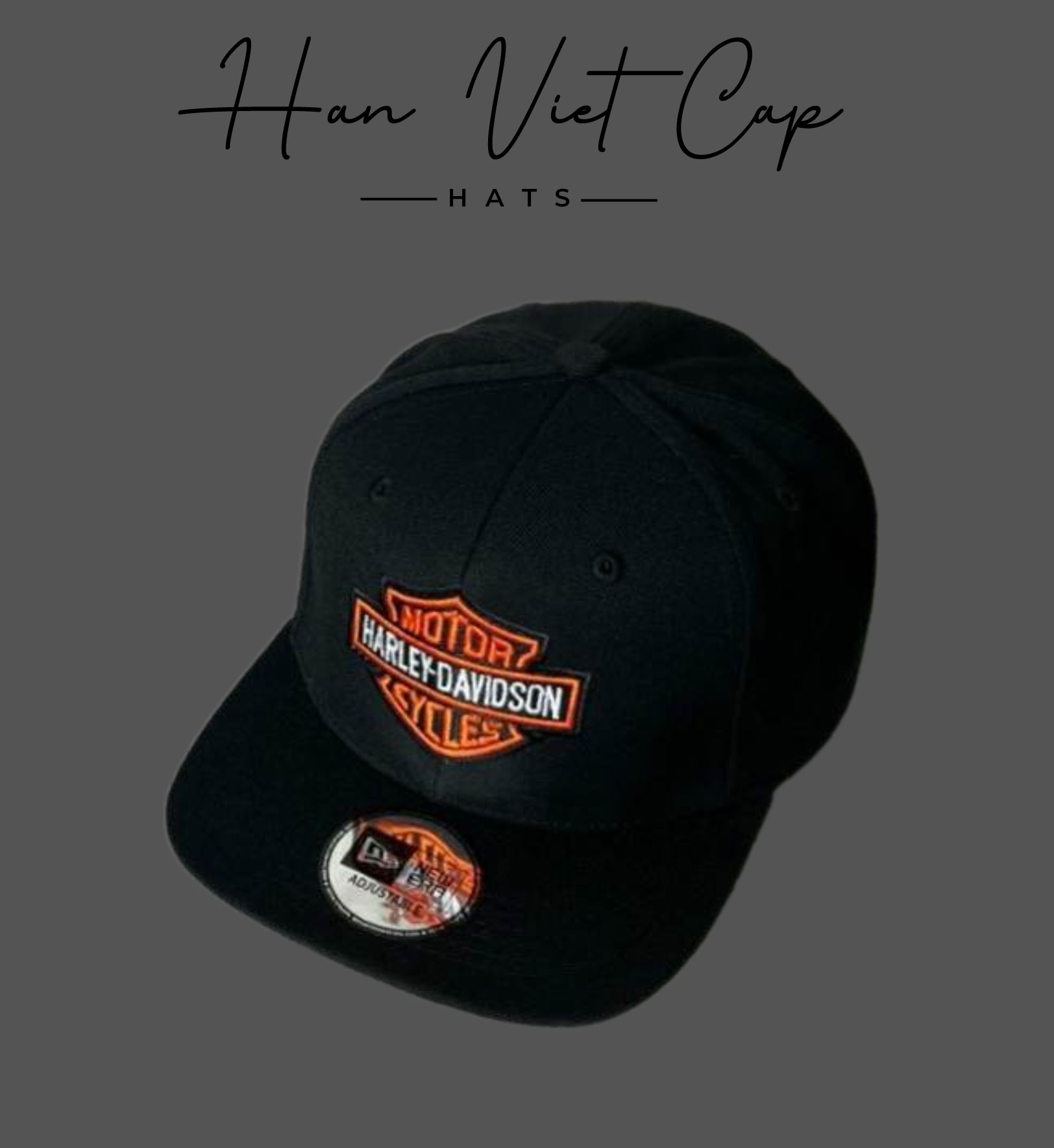 Nón Snapback thêu Motor Harley-Davidson Cycles