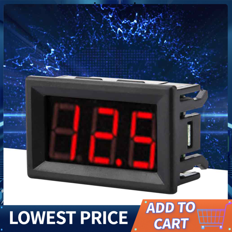 Vôn Kế LED Kỹ Thuật Số 3 Dây 0.56 Inch, Bảng Đồng Hồ Đo Điện Áp Có Bảo Vệ Ngược, DC0-100V