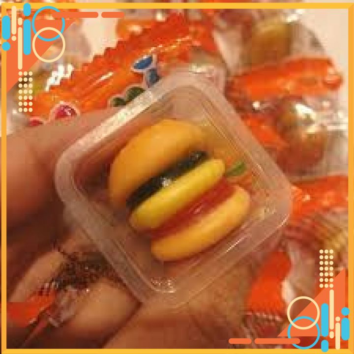 kẹo dẻo YUPI HAMBURGER CAM GÓI (12 VIÊN)