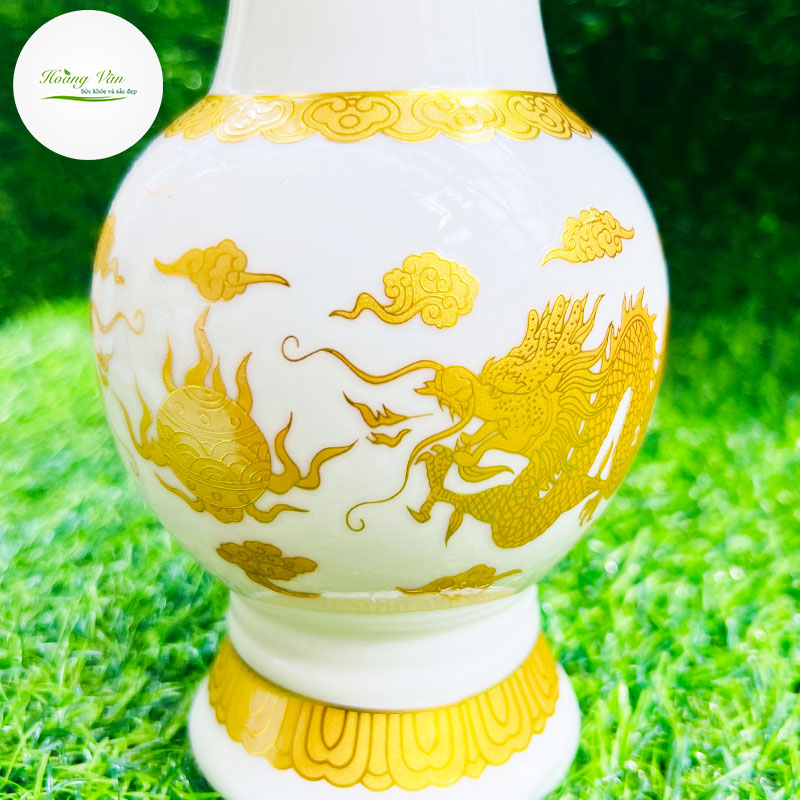 Bình hoa thờ cúng gốm sứ họa tiết đẹp