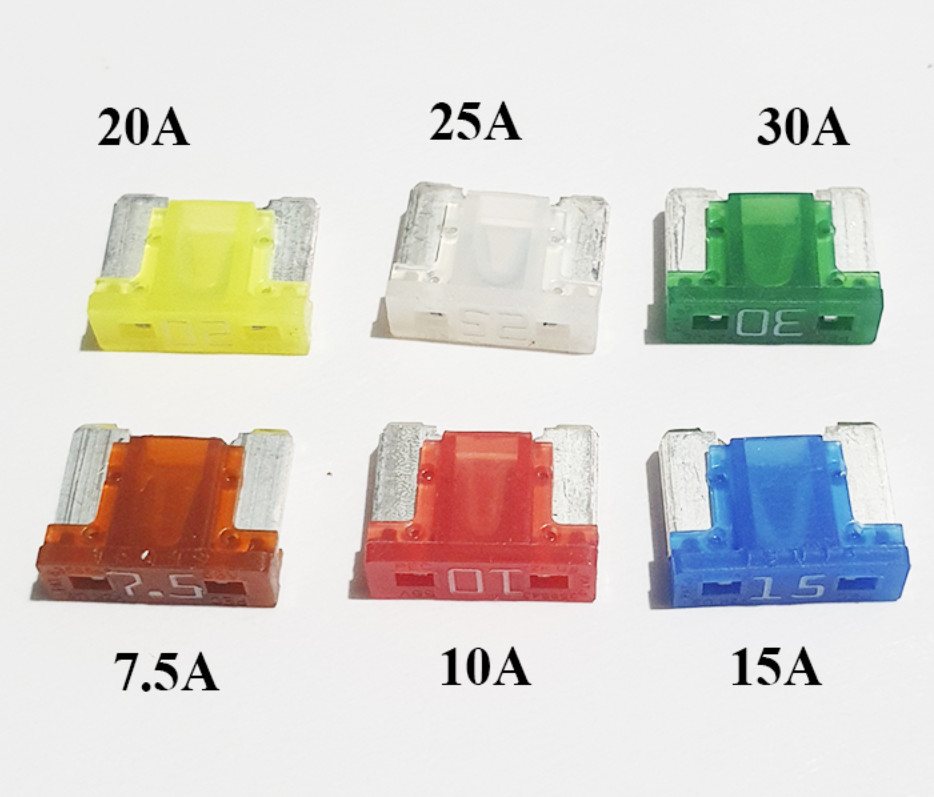 Cầu chì xe máy, xe ô tô (5A ~ 30A) size mini và size chuẩn