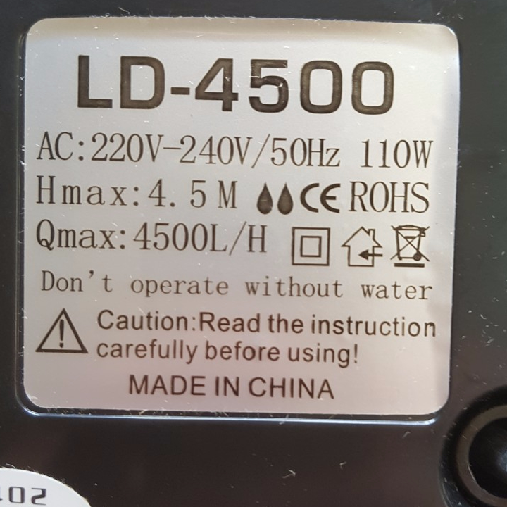 [HCM]Bơm chìm hồ cá 220v-95w-4.5m3h