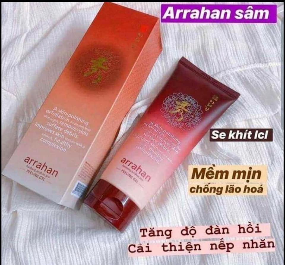 Gel tẩy tế bào chết nhân sâm arahan