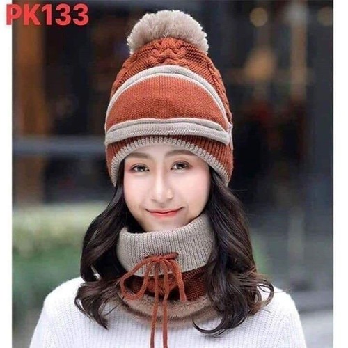 Set Khăn Len, Mũ Ấm Áp Dành Cho Nữ