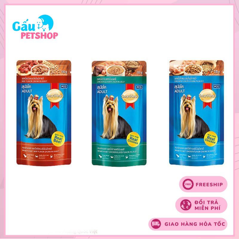 Pate Cho Chó Pate Smartheart Gói 130G