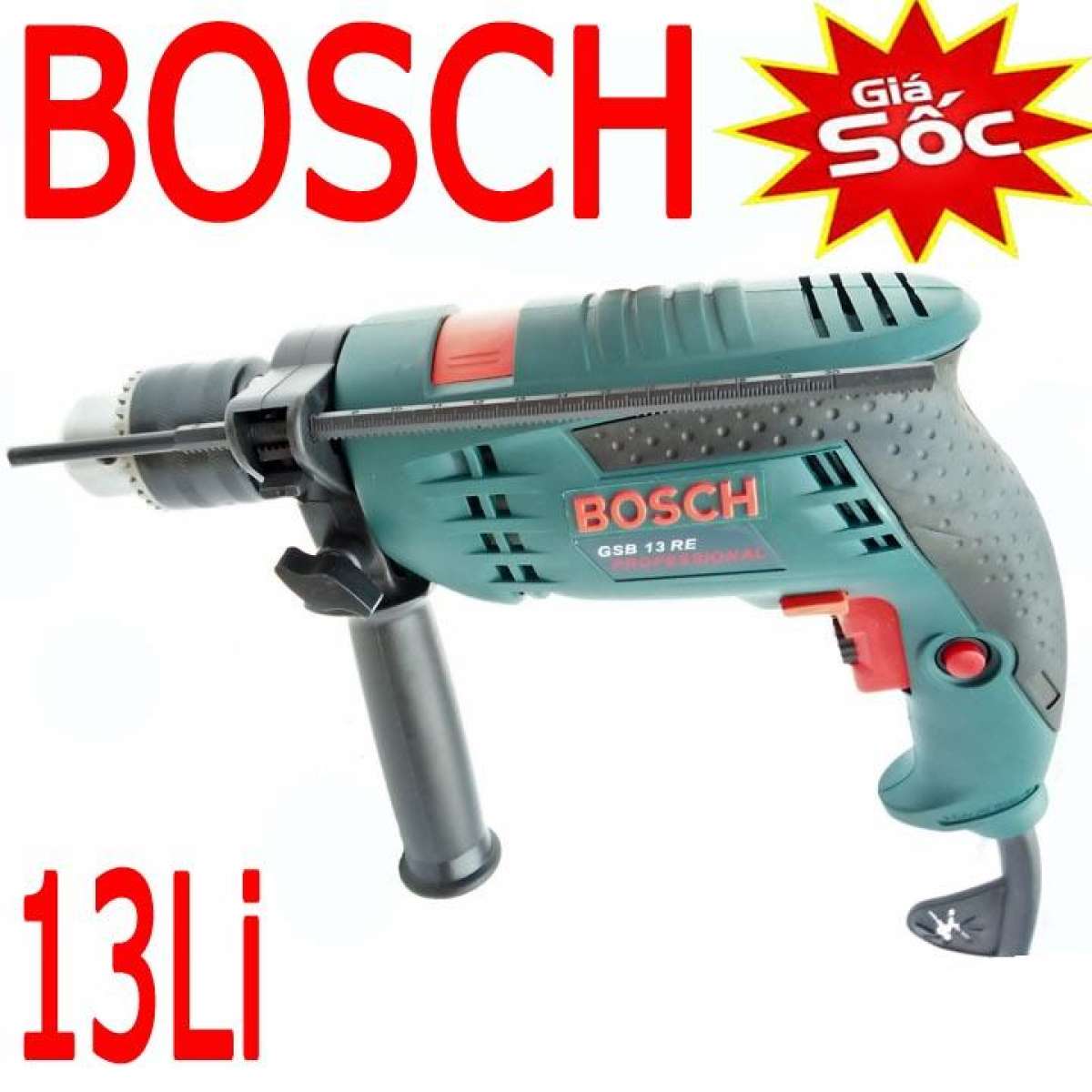 Máy khoan điện cầm tay Bosch13RE (khoan tường, bê tông, gỗ, sắt...)