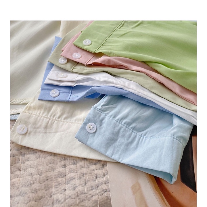 [3-5/8 Hoàn Tiền 25%]Áo sơ mi tone màu pastel SM7
