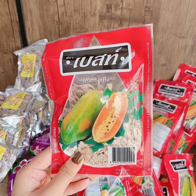 Ô mai giun Thái Lan16k/ 1 gói (màu Đỏ)