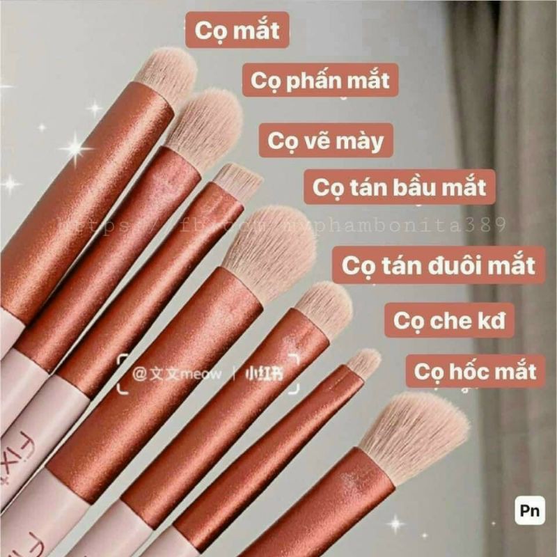 [HCM][ Bộ 13 Cây ] Cọ Trang Điểm Fix Hồng 13 Cây Siêu Mềm Mại