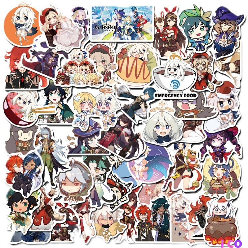 Set 30- 60 Sticker Genshin Impact