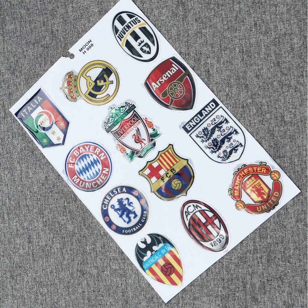 [HOT HOT HOT] Bộ Tem Nổi - Logo CLB Manchester - Asernal ...TEM NỔI LOGO