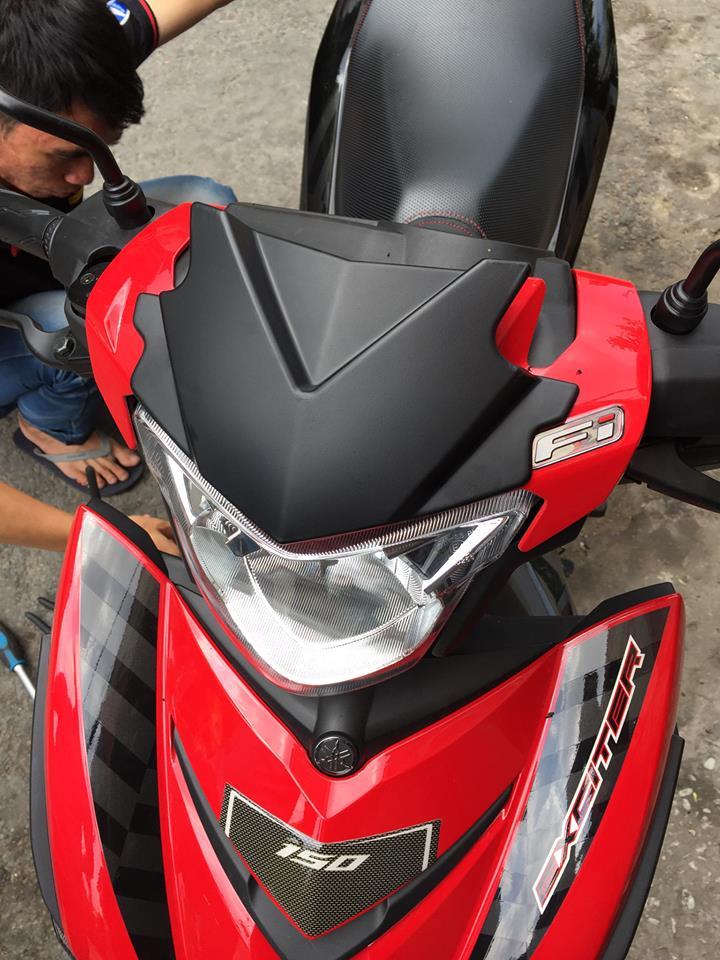 [HCM]ỐP ĐẦU INDO CHO EXCITER 150 ĐEN NHÁM KHÔNG TEM
