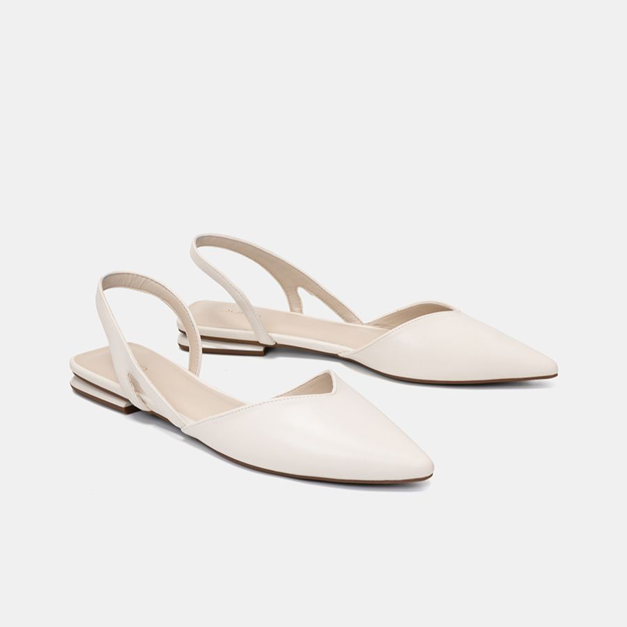 Giày Búp Bê Nữ 3cm Thời Trang JUNO Slingback Bệt BB03100