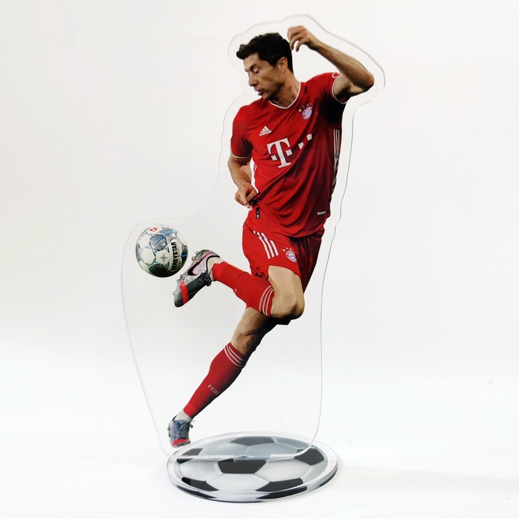 Mô hình nhân vật cầu thủ bóng đá Ronaldo Beckham Messi Mbappe Haaland bằng nhựa acrylic mới