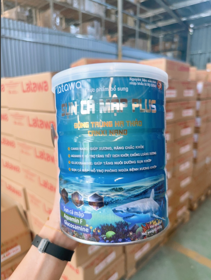 [Chính hãng; Hộp 900g; Date 2027] Sữa bôt Sụn cá mập Plus Đông Trùng Hạ Thảo Canxi Nano.