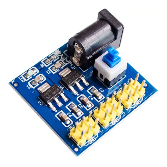 Mạch nguồn ổn áp dc 3 đầu ra 3.3v, 5v, 12v
