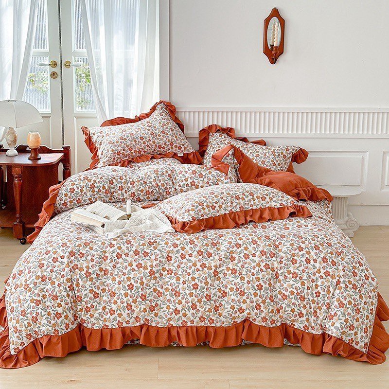 ❤ SALE XẢ KHO❤ SET CHĂN GA GỐI 4 MÓN COTTON BÈO HOẠT TÍNH NHẬP KHẨU 22 MÀU KÈM HÌNH THẬT