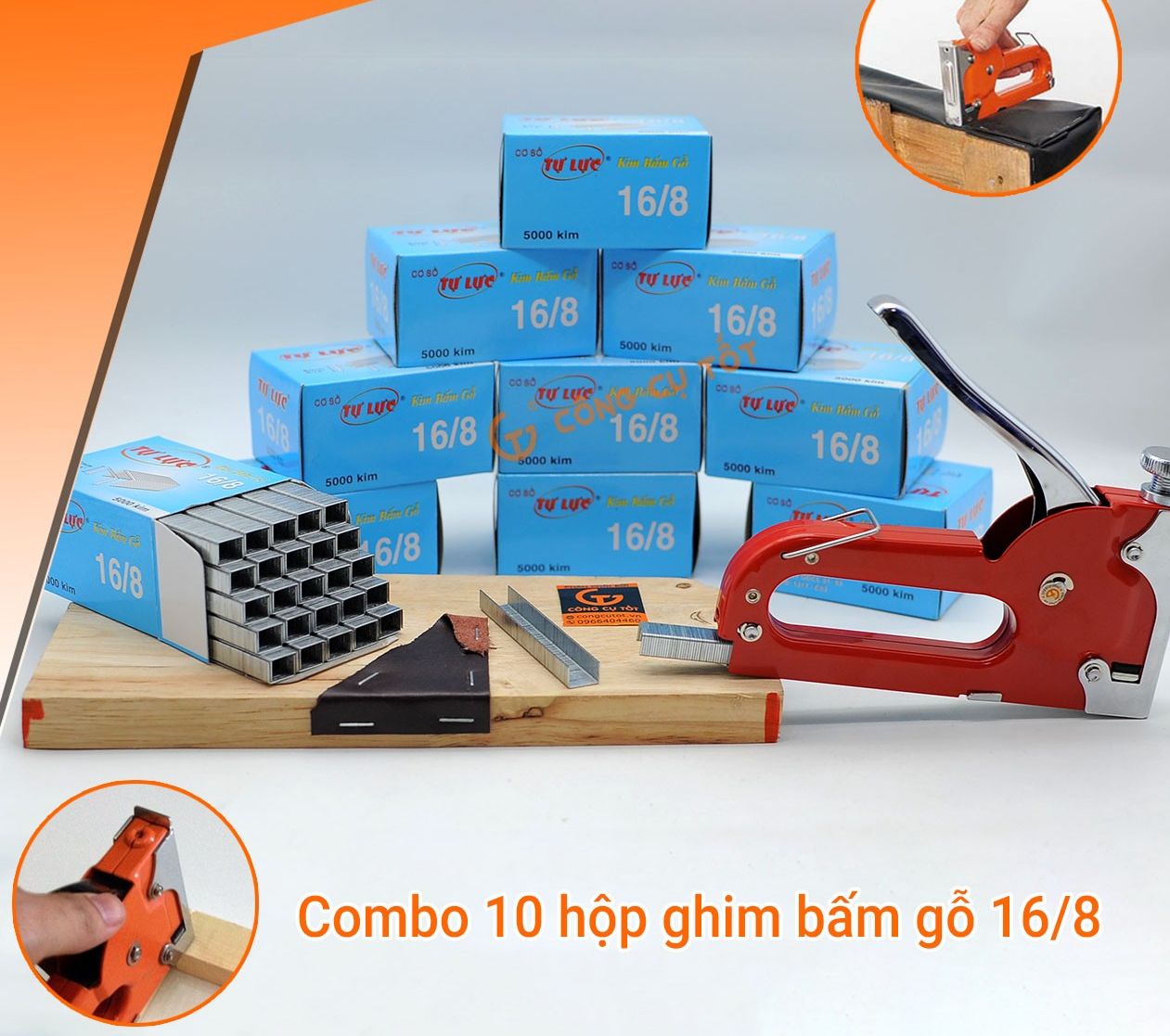 GHIM BẤM VIỆT ĐỨC 16/8 ( hộp 5000 ghim )