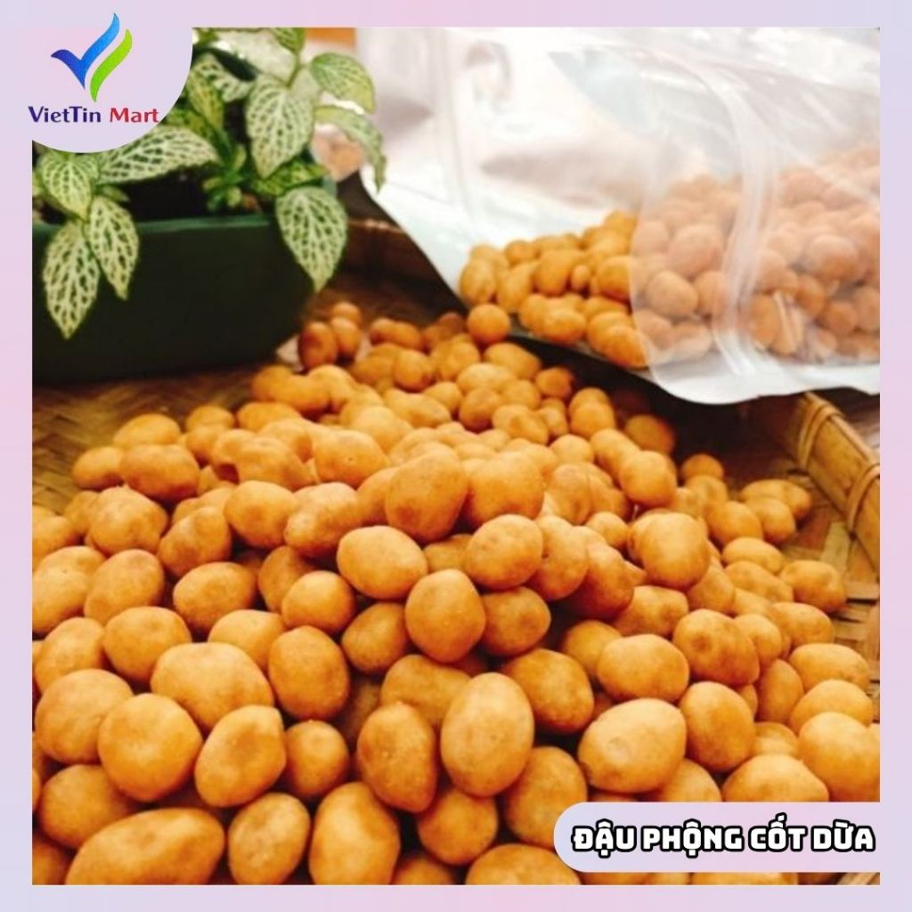 Đậu Phộng Da Cá Nước Cốt Dừa 500g Viettin Mart