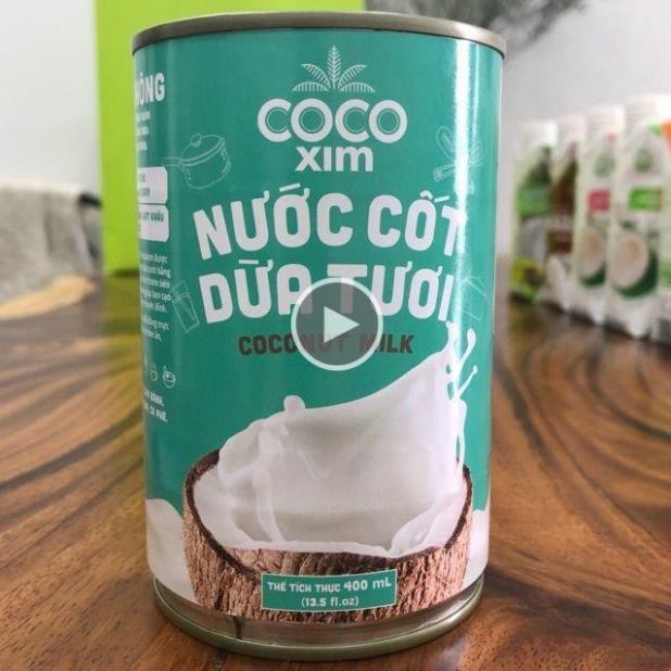 Nước cốt dừa tươi Cocoxim 35K/ 1 lon 400 ml