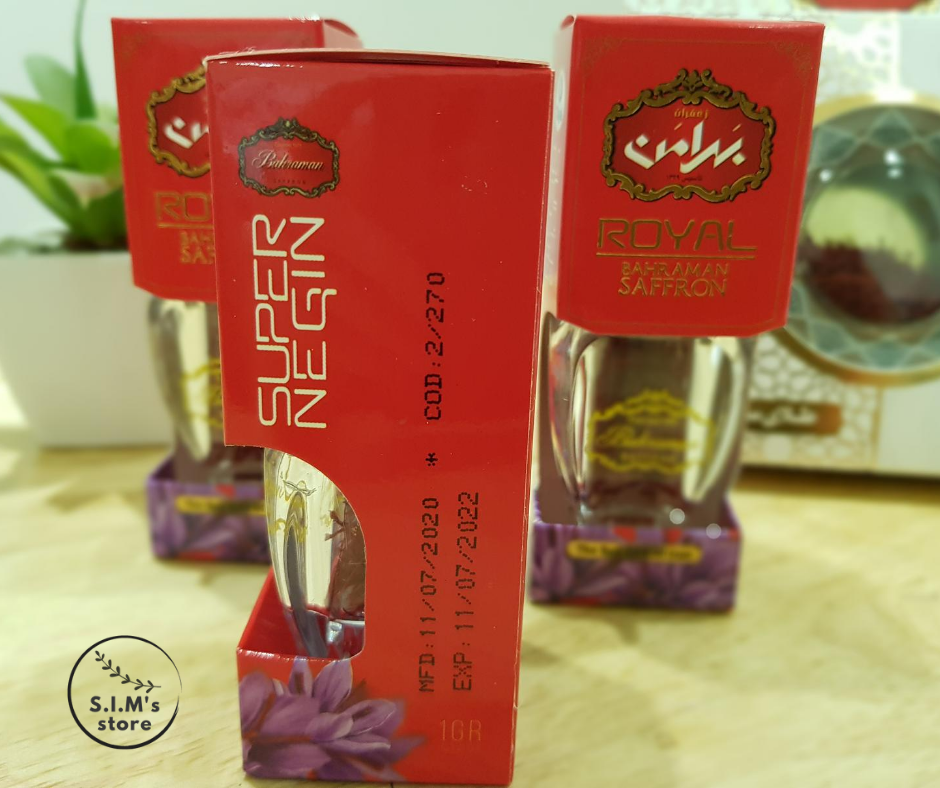 [CHÍNH HÃNG] Lọ 1gr Saffron Bahraman - Super Negin DATE MỚI
