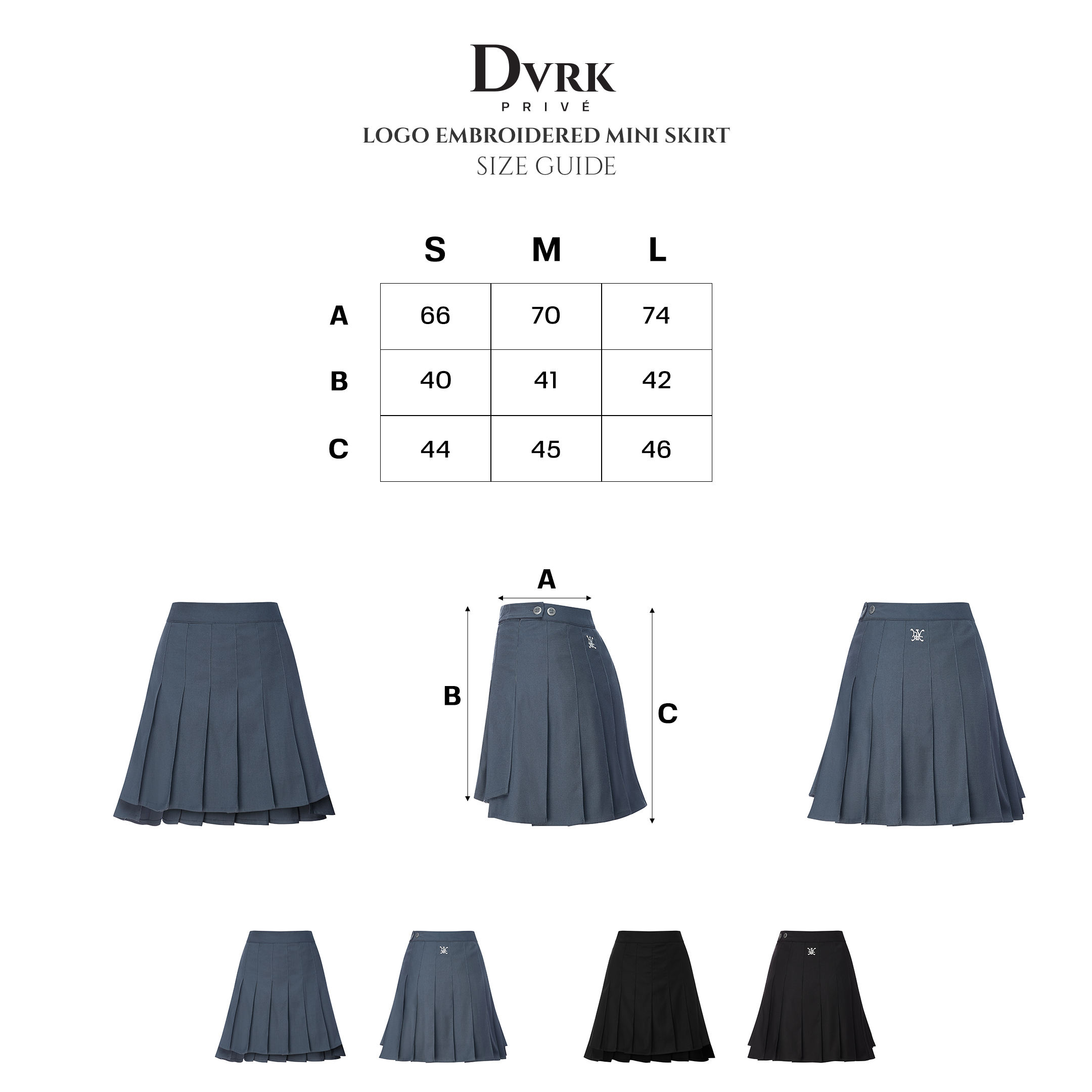 DVRK - Chân váy xếp li PRIVÉ - DVRK -21SS